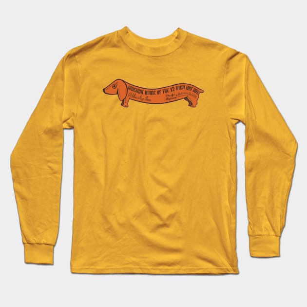 Hot Dog at the Blue Day Inn Long Sleeve T-Shirt by DCMiller01